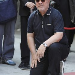 Pedro Almodóvar en el Paseo de la Fama de Madrid