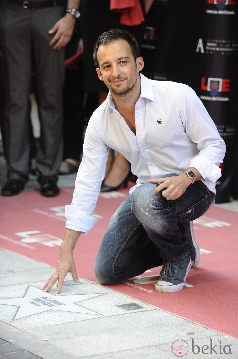 Alejandro Amenábar en el Paseo de la Fama de Madrid