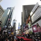 Vista del ambiente en la premiere de Transformers 3 en Nueva York