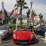 La Plaza del Casino de Monte-Carlo adornada para la boda de Alberto de Mónaco