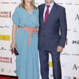 Manuel Campo Vidal y María Rey en los Premios de la ATV