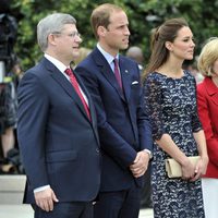 Los Duques de Cambridge con el Primer Ministro y la Primera Dama de Canadá