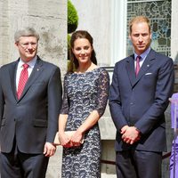 El Primer Ministro de Canadá con los Duques de Cambridge