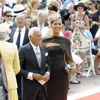 Giorgio Armani en la boda religiosa de Alberto y Charlene