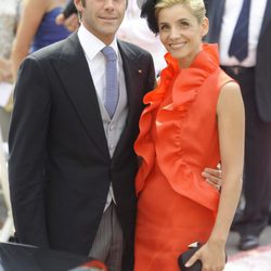 Filiberto de Saboya y Clotilde Courau en la boda de Alberto y Charlene