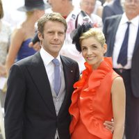 Filiberto de Saboya y Clotilde Courau en la boda de Alberto y Charlene