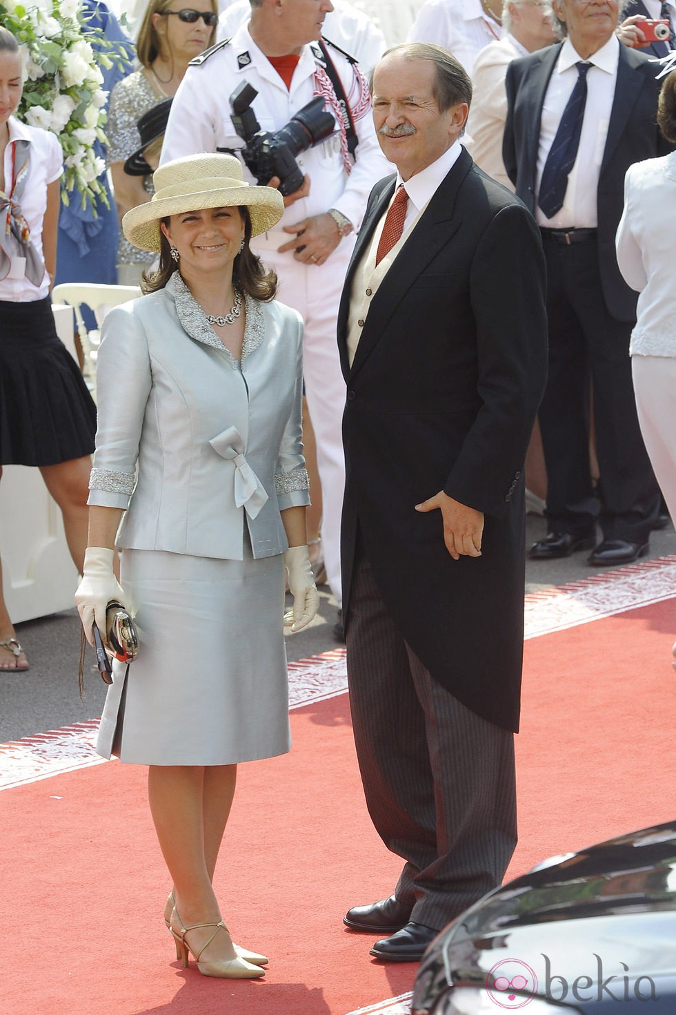 Los Duques de Braganza en la boda de Alberto y Charlene de Mónaco