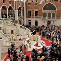 Interior de la boda real religiosa de Alberto de Mónaco y Charlene Wittstock