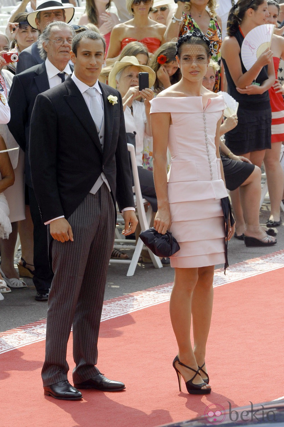 Carlota Casiraghi y Alex Dellal en la boda de Alberto y Charlene