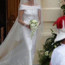 El vestido de novia de Charlene Wittstock: un Armani