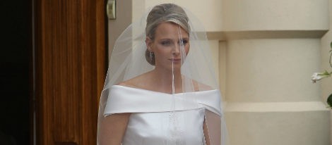 El vestido de novia de Charlene Wittstock: un Armani