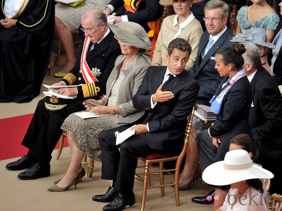 Nicolas Sarkozy en la boda de Alberto y Charlene de Mónaco