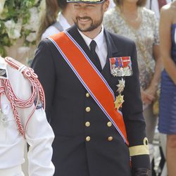 Haakon de Noruega en la boda de Alberto y Charlene de Mónaco