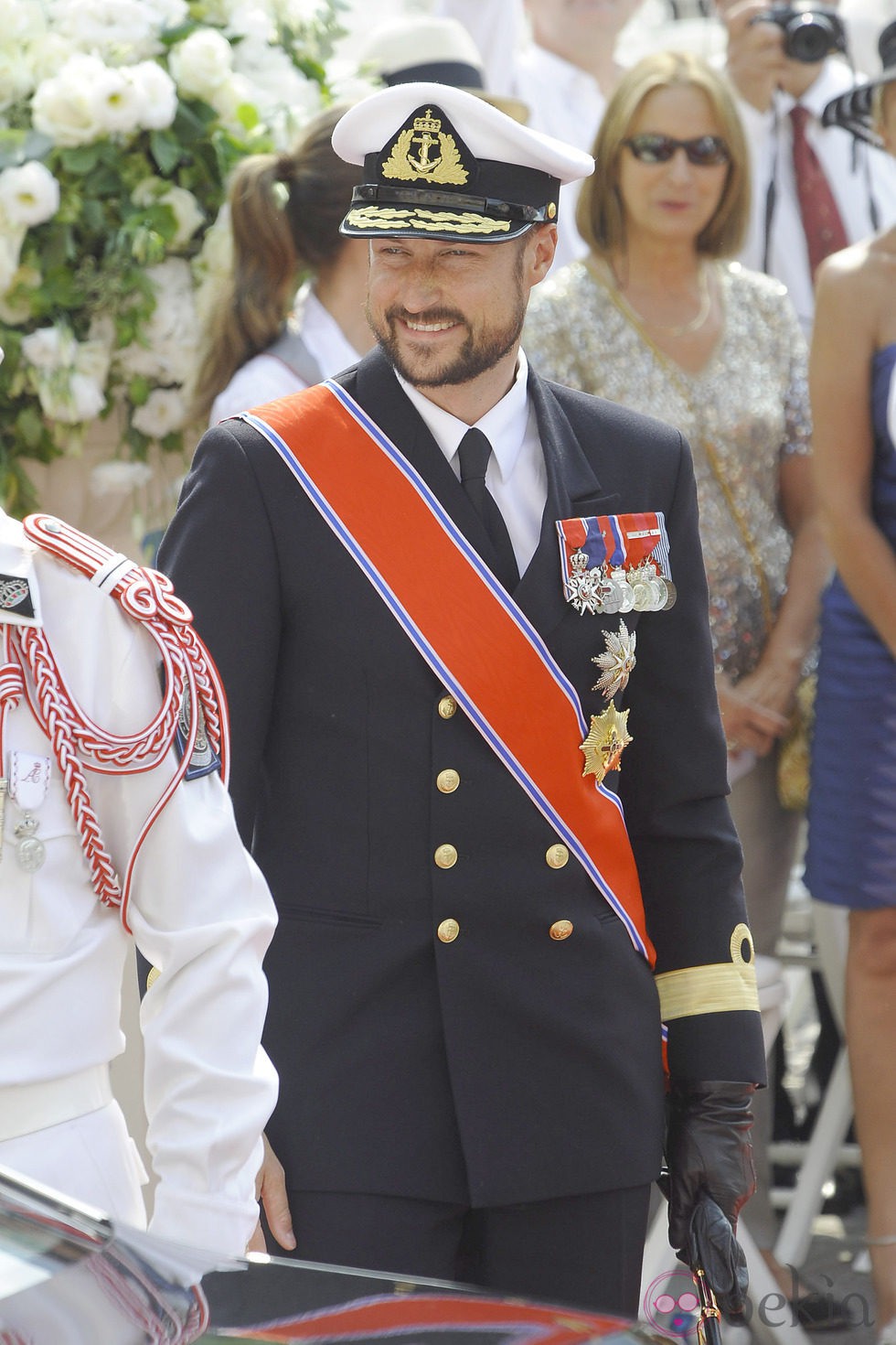 Haakon de Noruega en la boda de Alberto y Charlene de Mónaco