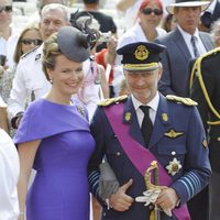 Felipe y Matilde de Bélgica en la boda de Alberto de Mónaco