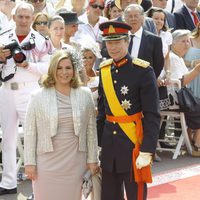 Los Grandes Duques de Luxemburgo en la boda de Alberto de Mónaco