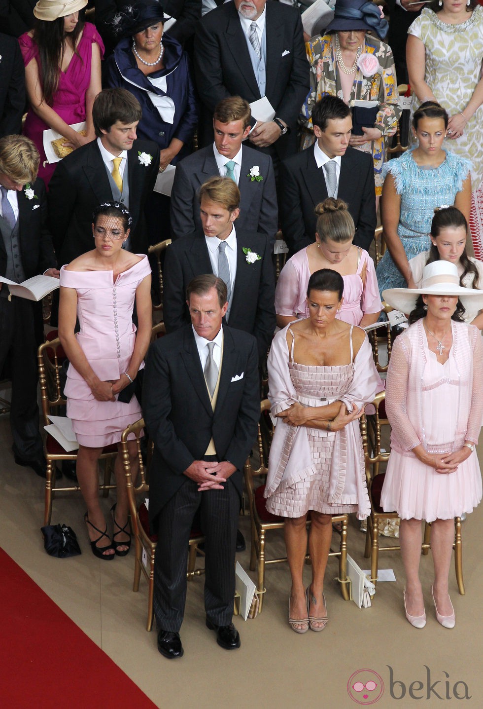 Los Grimaldi en la boda religiosa de Alberto y Charlene de Mónaco