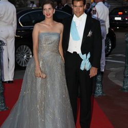 Luis Alfonso de Borbón y Margarita Vargas en la cena de gala en Mónaco