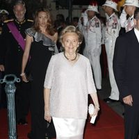 Bernadette Chirac en la cena de gala en la Opera Garnier de Mónaco