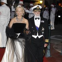 Los Príncipes Miguel de Kent en la cena de gala tras la boda real de Mónaco