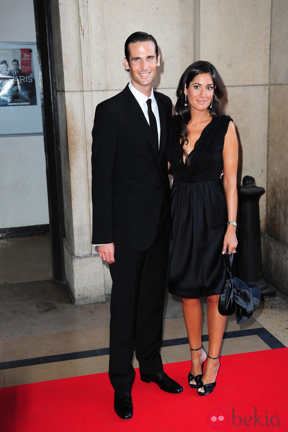 Luis Ortiz von Bismarck y Elisabet Dutu en la presentación de Armani