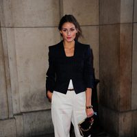 Olivia Palermo en la presentación de Armani en París