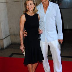 Claire Chazal y Arnaud Lemair en la presentación de Armani