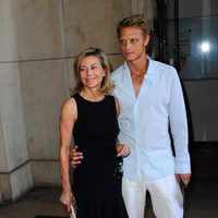 Claire Chazal y Arnaud Lemair en la presentación de Armani