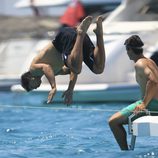 Rafa Nadal se lanza al mar Mediterráneo