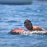 Rafa Nadal disfrutando en aguas ibicencas