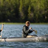 Los Duques de Cambridge remando en Blatchford Lake