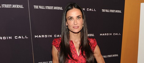 Demi Moore en la premiere de 'Margin Call' en Nueva York