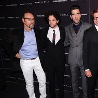 Kevin Spacey, Penn Badgley, Zachary Quinto, Simon Baker, Paul Bettany and Stanley Tucci en la premiere de 'Margin Call' en Nueva York 