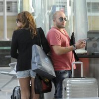 Kiko Rivera, Jessica Bueno e Isabel Pantoja en la estación de Torremolinos