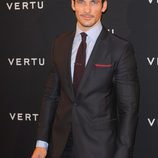 El modelo Davd Gandy en la fiesta Vertu en Milán