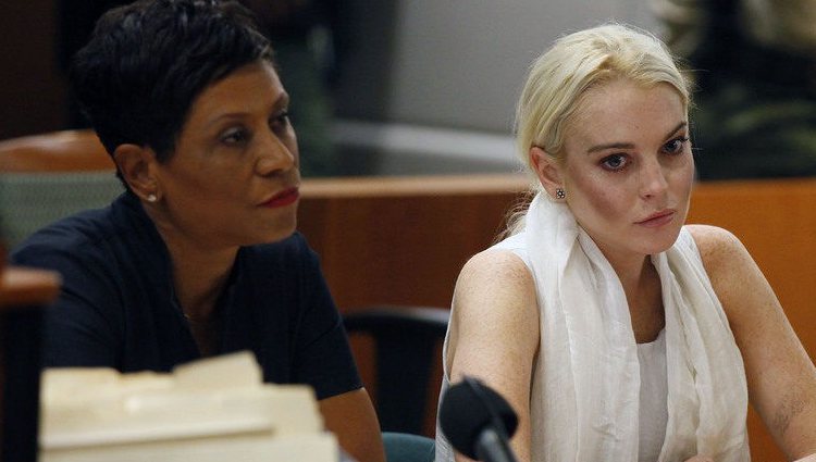 Lindsay Lohan en el juzgado