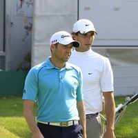 Sergio García y Rafa Nadal en el Castelló Masters de Golf