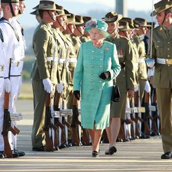 Isabel II de Inglaterra en su visita a Australia