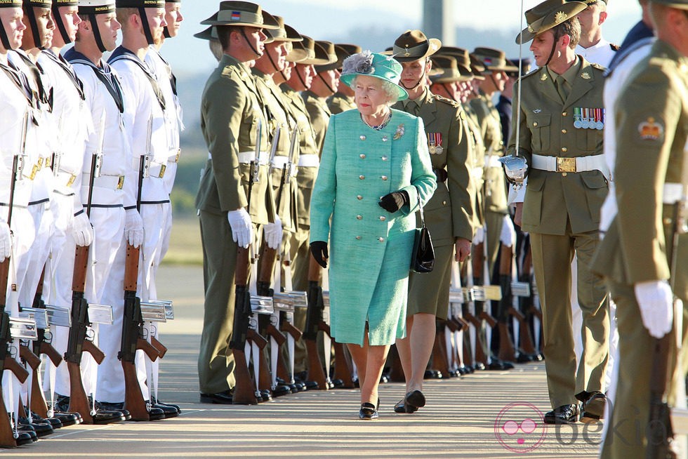 Isabel II de Inglaterra en su visita a Australia