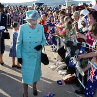 Isabel II en su visita oficial Australia