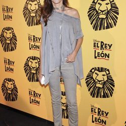 Goya Toledo en el estreno del musical 'El Rey León' en Madrid