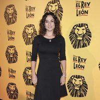 Isabel Serrano en el estreno del musical 'El Rey León' en Madrid