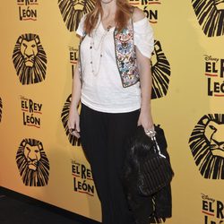 Genoveva Casanova en el estreno del musical 'El Rey León' en Madrid