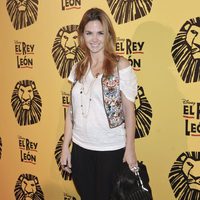 Genoveva Casanova en el estreno del musical 'El Rey León' en Madrid