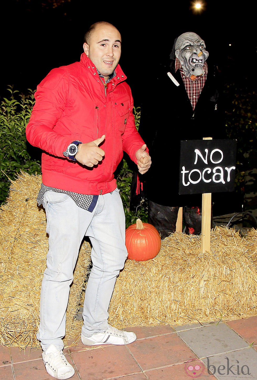 Kiko Rivera en una fiesta de Halloween en el Parque de Atracciones de Madrid