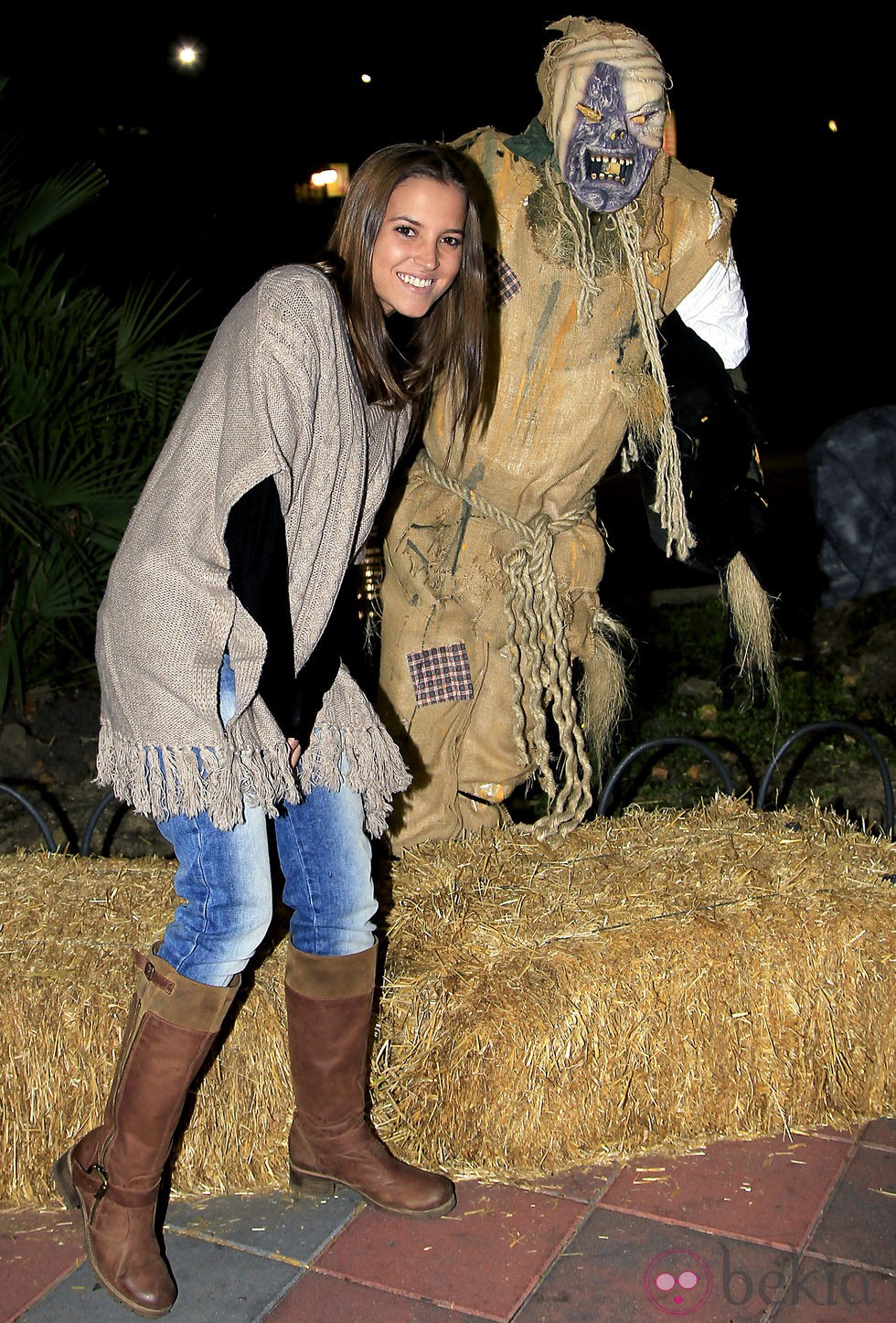 Ana Fernández en la fiesta de Halloween del Parque de Atracciones