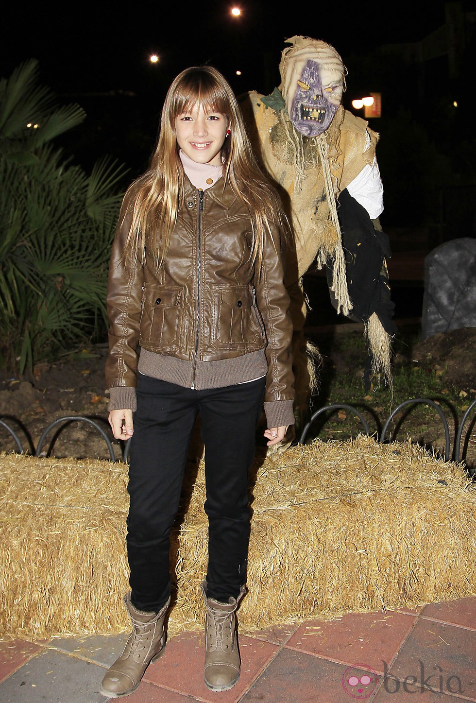 Carla Campra en la fiesta de Halloween del Parque de Atracciones de Madrid