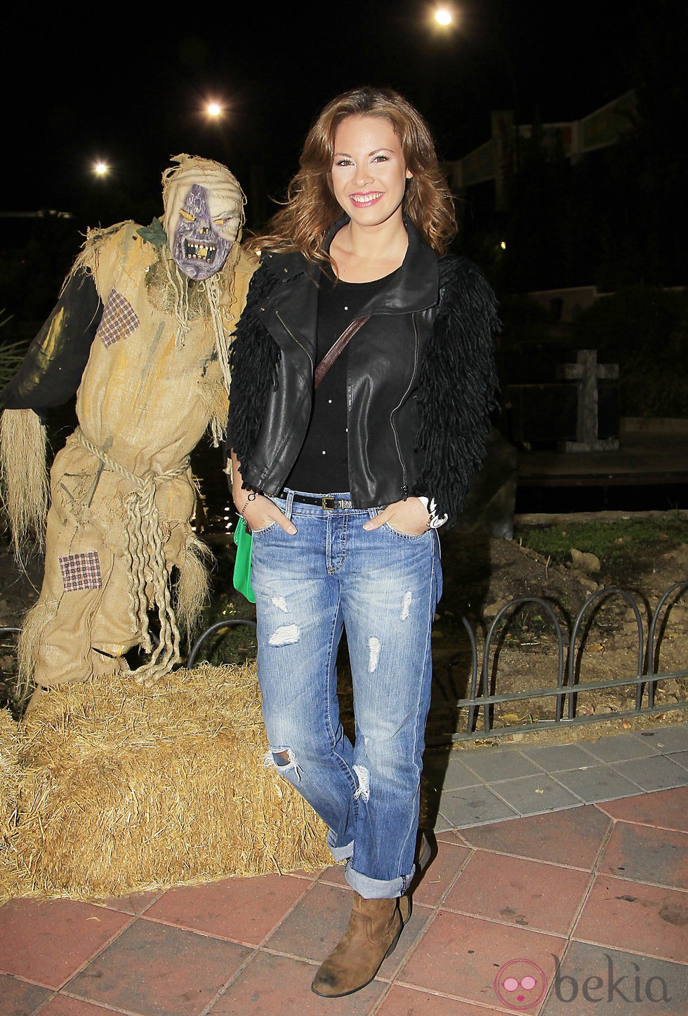 Jessica Bueno en la fiesta de Halloween del Parque de Atracciones de Madrid