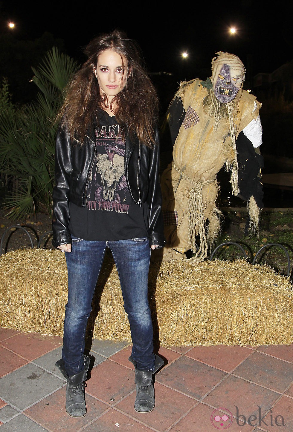 Silvia Alonso en la fiesta de Halloween del Parque de Atracciones de Madrid