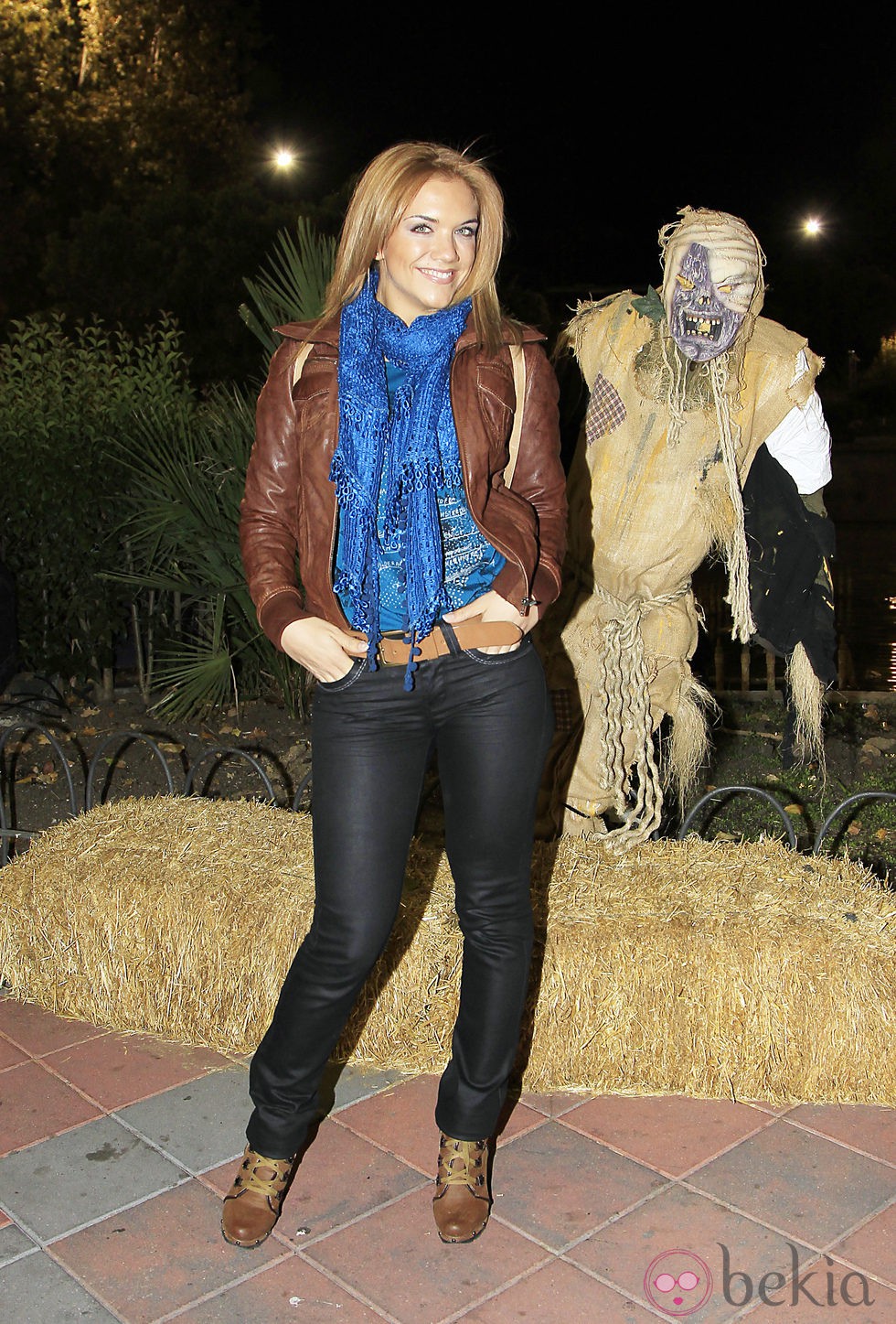 Beatriz Trapote en la fiesta de Halloween del Parque de Atracciones de Madrid